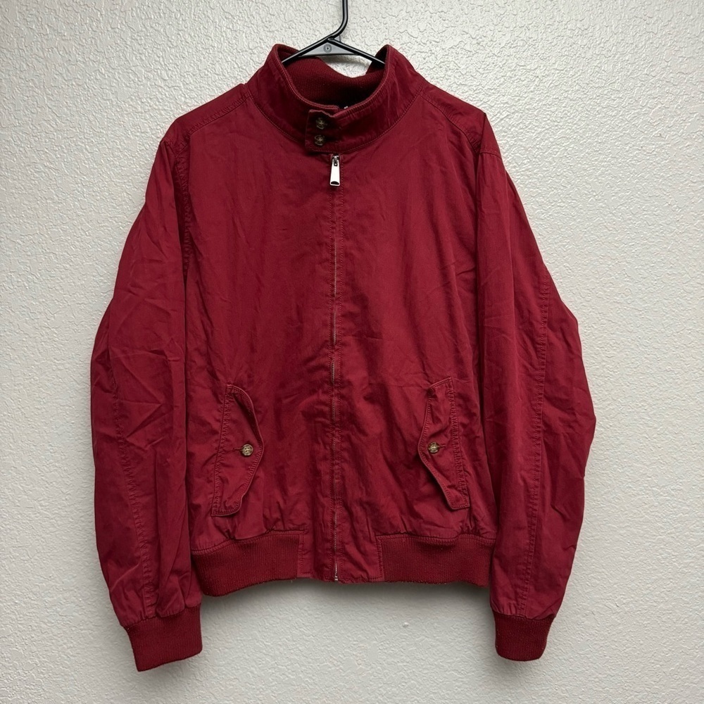 Merona Women’s Red Zip Up Bomber Jacket Size Medium